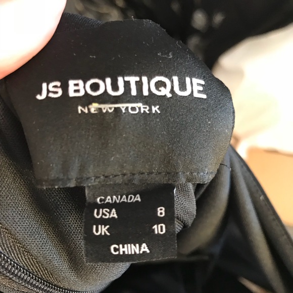 ♠️♠️SHEER JS BOUTIQUE BLACK DRESS♠️♠️ - Picture 4 of 4